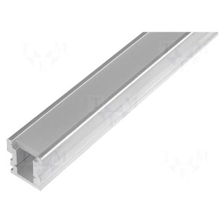Profiles for LED modules | mat | L: 2m | HR-LINE | aluminium | recessed