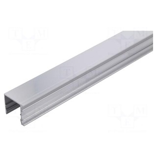 Profiles for LED modules | surface | natural | L: 1m | aluminium