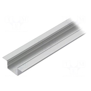Profiles for LED modules | recessed | natural | L: 1m | aluminium