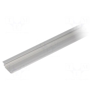 Profiles for LED modules | natural | L: 2m | GROOVE10 | aluminium