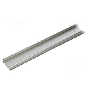 Profiles for LED modules | silver | 1m | GIZA | aluminium | anodized