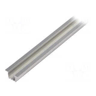 Profiles for LED modules | silver | 1m | LARKO | aluminium | anodized