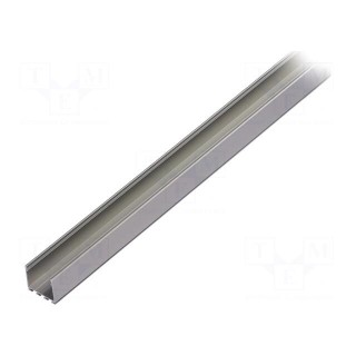 Profiles for LED modules | silver | 1m | LIPOD | aluminium | anodized