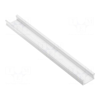 Profiles for LED modules | white | 1m | GLAX MINI | aluminium