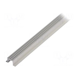 Profiles for LED modules | white | 1m | LARKO | aluminium | varnished