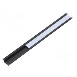 Profiles for LED modules | white | black | L: 1m | BEGTIN12 | aluminium