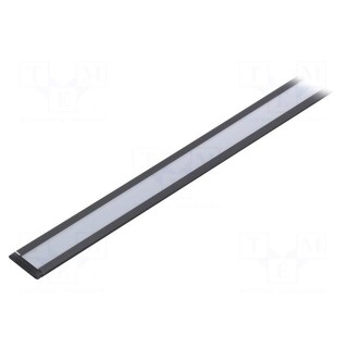 Profiles for LED modules | white | recessed | black | L: 1m | aluminium