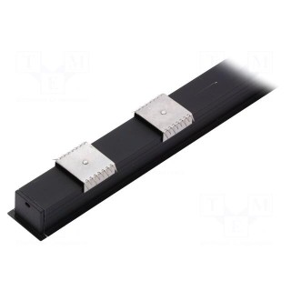 Profiles for LED modules | white | recessed | black | L: 1m | aluminium