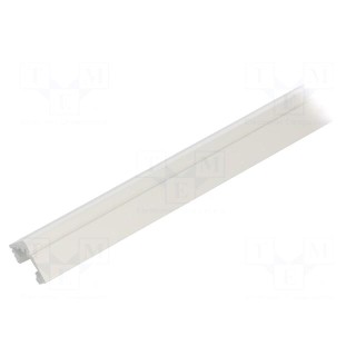 Profiles for LED modules | white | L: 1m | 45-ALU | aluminium | angular