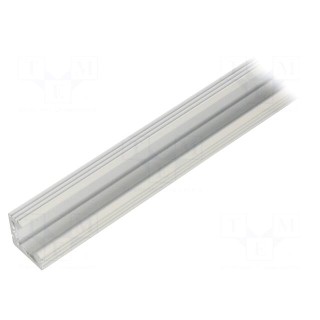 Profiles for LED modules | white | L: 1m | 45-ALU | aluminium | angular