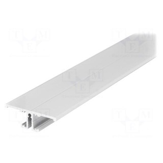 Profiles for LED modules | white | L: 1m | BACK10 | aluminium