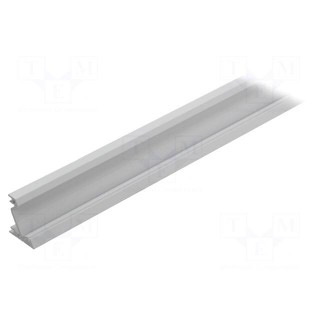 Profiles for LED modules | angular | white | L: 1m | aluminium | 30/60°