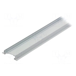 Profiles for LED modules | white | L: 1m | FLAT8 | aluminium | recessed