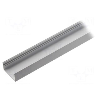Profiles for LED modules | white | L: 1m | LOWI | aluminium | surface