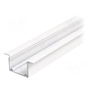Profiles for LED modules | white | L: 1m | PHIL | aluminium | recessed