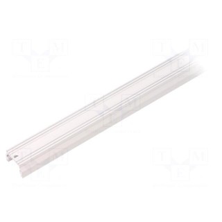 Profiles for LED modules | white | L: 1m | UNI12 | aluminium | surface