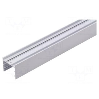 Profiles for LED modules | surface | white | L: 1m | aluminium