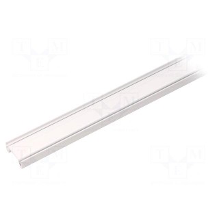 Profiles for LED modules | white | L: 2m | SURFACE10 | aluminium