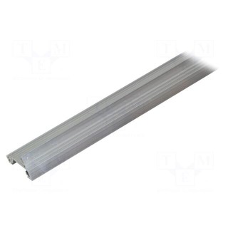 Profiles for LED modules | angular | white | L: 2m | aluminium | 30/60°