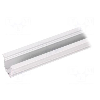 Profiles for LED modules | white | L: 2m | DEEP10 | aluminium