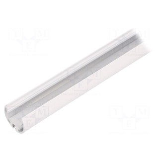 Profiles for LED modules | white | L: 2m | PEN12 | aluminium | oval