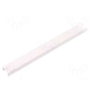 Profiles for LED modules | white | L: 1m | SLIM8 | aluminium | surface