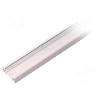 Profiles for LED modules | white | L: 2m | SURFACE10 | aluminium