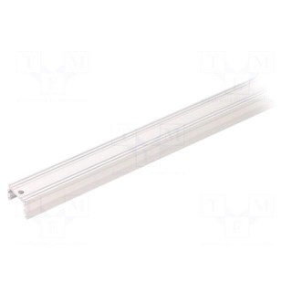 Profiles for LED modules | white | L: 2m | UNI12 | aluminium | surface