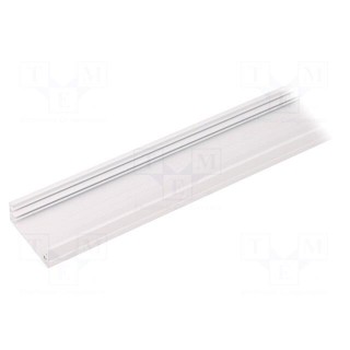 Profiles for LED modules | white | L: 2m | WIDE24 | aluminium | surface