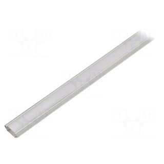 Profiles for LED modules | white | natural | L: 1m | aluminium | 45°