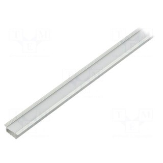 Profiles for LED modules | white | natural | L: 1m | aluminium