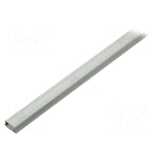 Profiles for LED modules | white | natural | L: 1m | aluminium