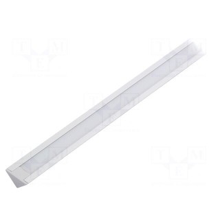 Profiles for LED modules | white | angular,recessed | natural | L: 1m