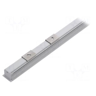 Profiles for LED modules | white | natural | L: 1m | DEEP10 | aluminium