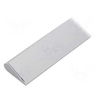 Profiles for LED modules | white | surface | natural | L: 1m | anodized