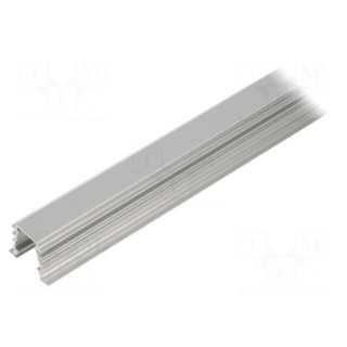Profiles for LED modules | white | natural | L: 2m | DEEP10 | aluminium