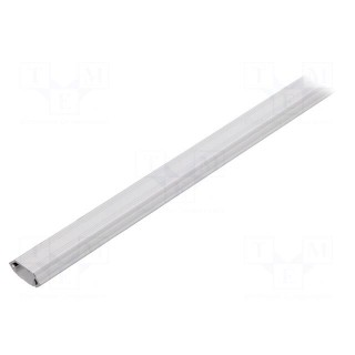Profiles for LED modules | white | white | L: 1m | aluminium | angular