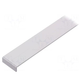 Profiles for LED modules | white | surface | white | L: 1m | aluminium