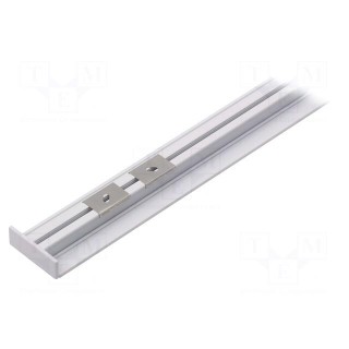 Profiles for LED modules | white | white | L: 1m | BACK10 | aluminium