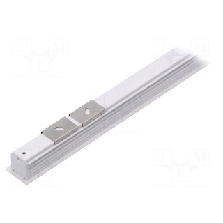 Profiles for LED modules | white | white | L: 1m | DEEP10 | aluminium