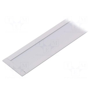 Profiles for LED modules | white | white | L: 1m | FLAT8 | aluminium