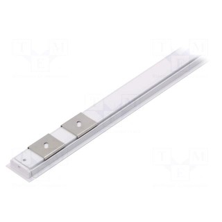 Profiles for LED modules | white | white | L: 1m | GROOVE14 | aluminium