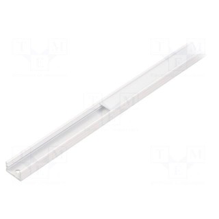 Profiles for LED modules | white | white | L: 1m | SLIM8 | aluminium
