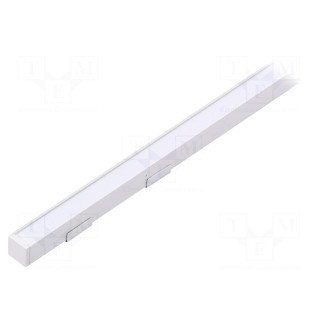 Profiles for LED modules | white | white | L: 1m | SMART10 | aluminium