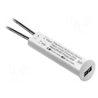 Touchless switch | white | 12VDC,24VDC | with motion detector