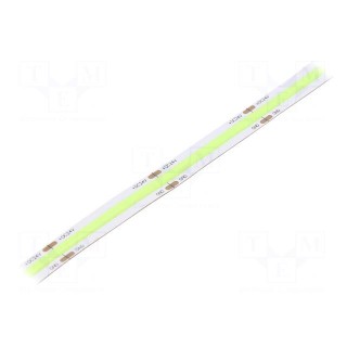 COB LED tape | green | 24V | LED/m: 528 | 10mm | IP20 | 10W/m | CRImin: 80