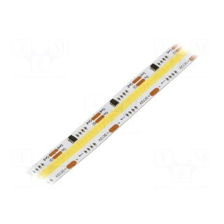 COB LED tape | white cold | 12V | LED/m: 480 | 12mm | white PCB | IP20