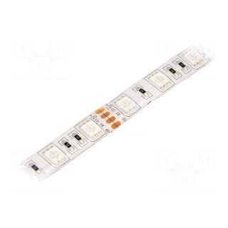 LED tape | RGB | 5050 | 12V | LED/m: 60 | IP54 | 120° | 14.4W/m | 600lm