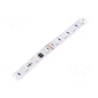 LED tape | RGB | 5050 | 24V | LED/m: 60 | 10mm | white PCB