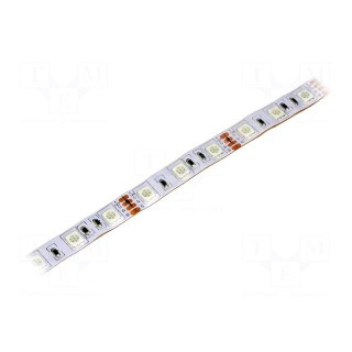 LED tape | RGB | 5060 | 12V | LED/m: 60 | W: 10mm | 120° | IP67 | 14.4W/m